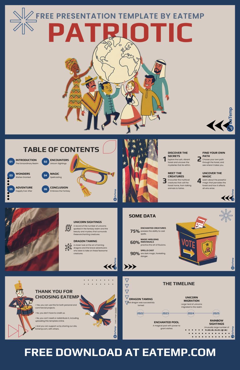Patriotic 13 Patriotic PowerPoint Presentation Template