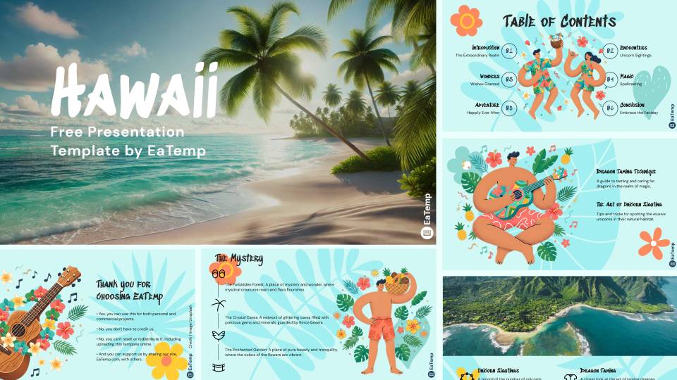Hawaii PowerPoint Presentation Template and Google Slides Theme