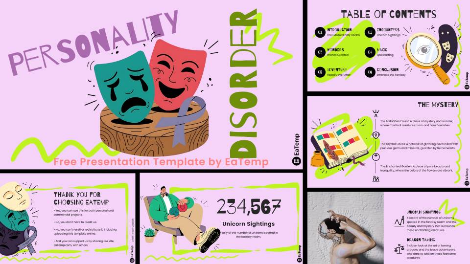 Personality Disorder PowerPoint Presentation Template and Google Slides Theme