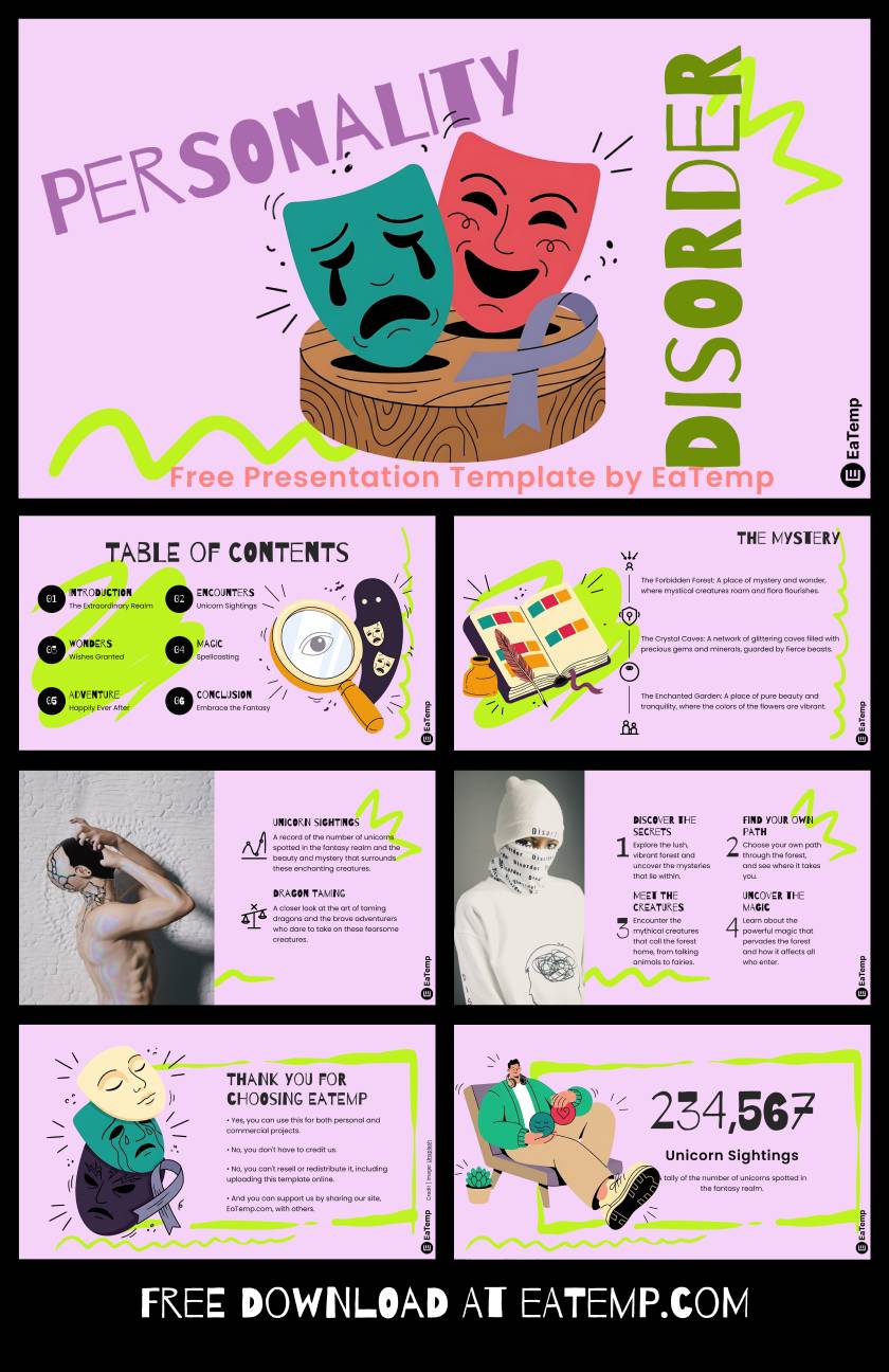 Personality Disorder PowerPoint Presentation Template