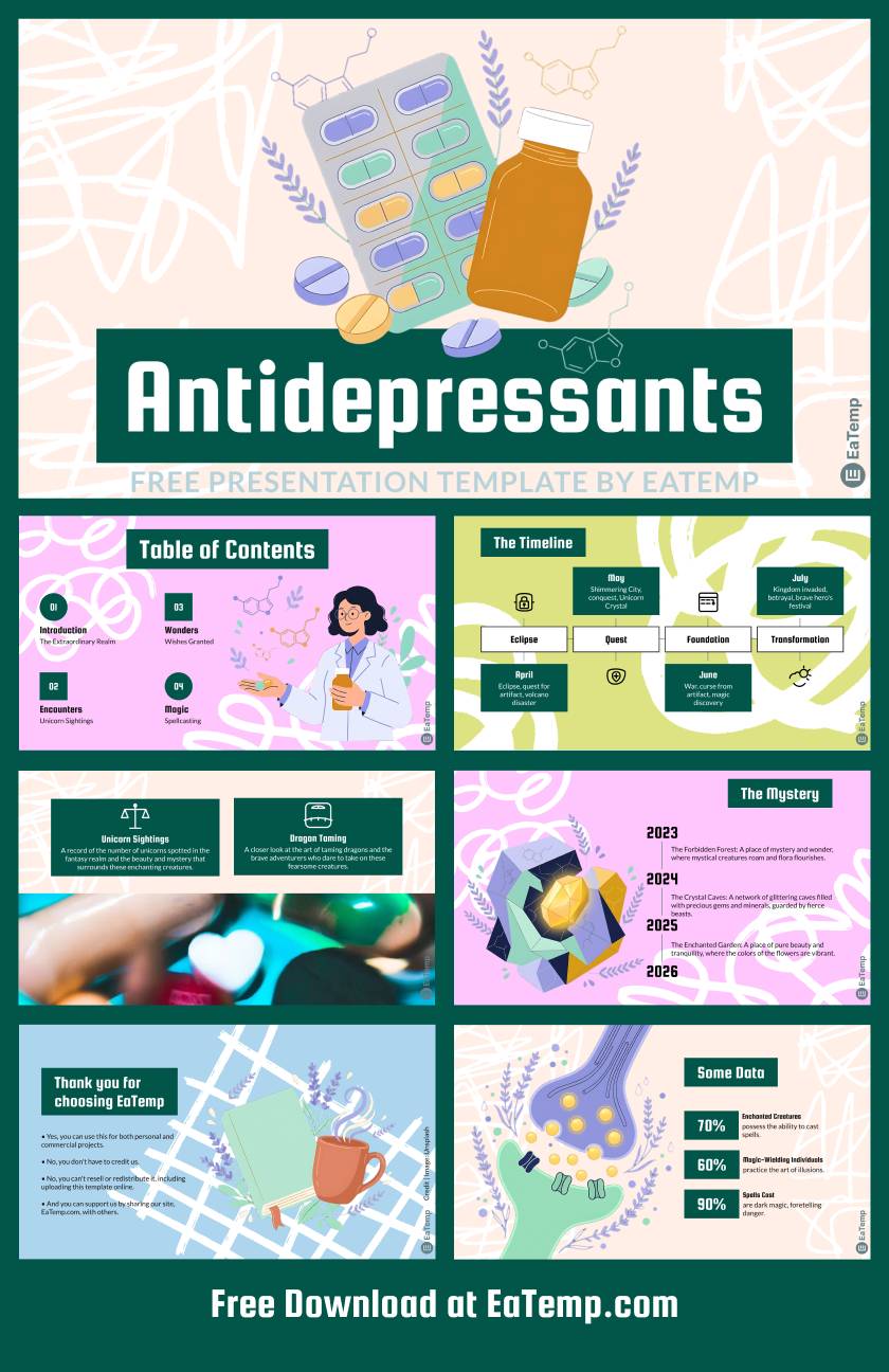 Antidepressants PowerPoint Presentation Template