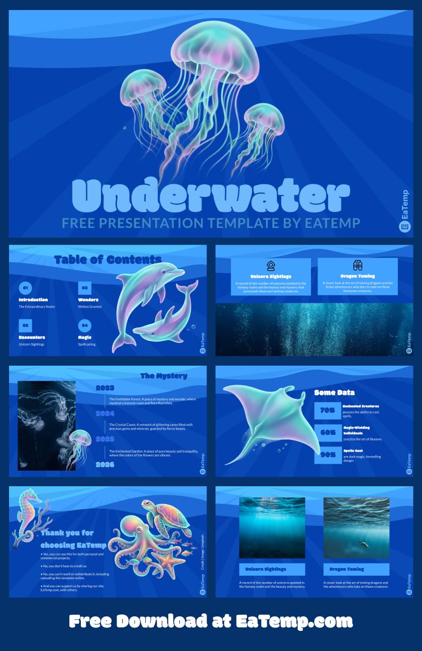 Underwater PowerPoint Presentation Template