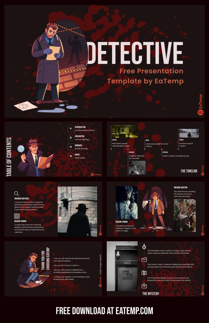 Detective PowerPoint Presentation Template