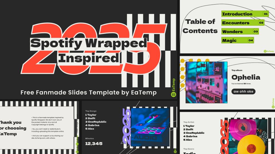 Spotify 2025 Wrapped Inspired