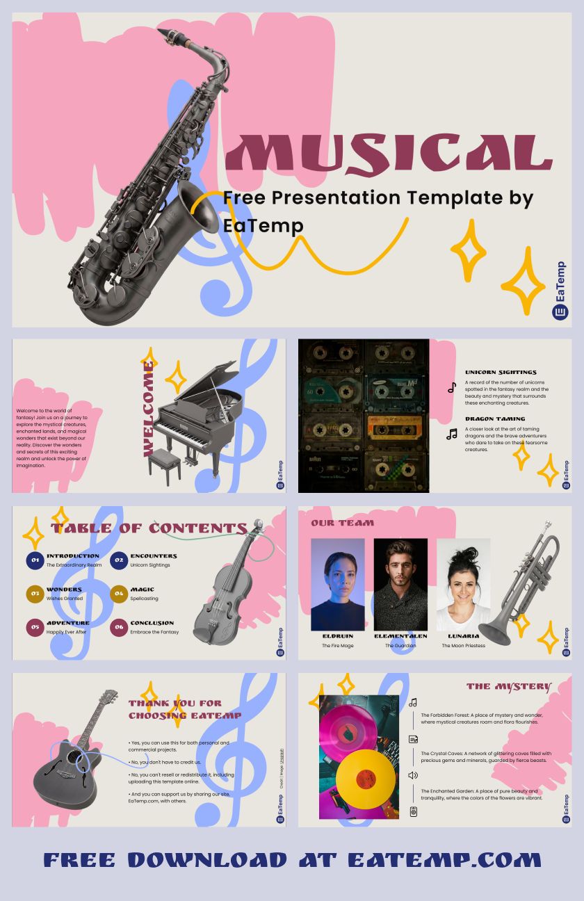Musical PowerPoint Presentation Template