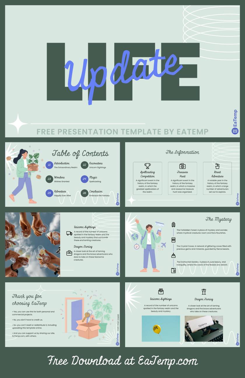 Life Update PowerPoint Presentation Template
